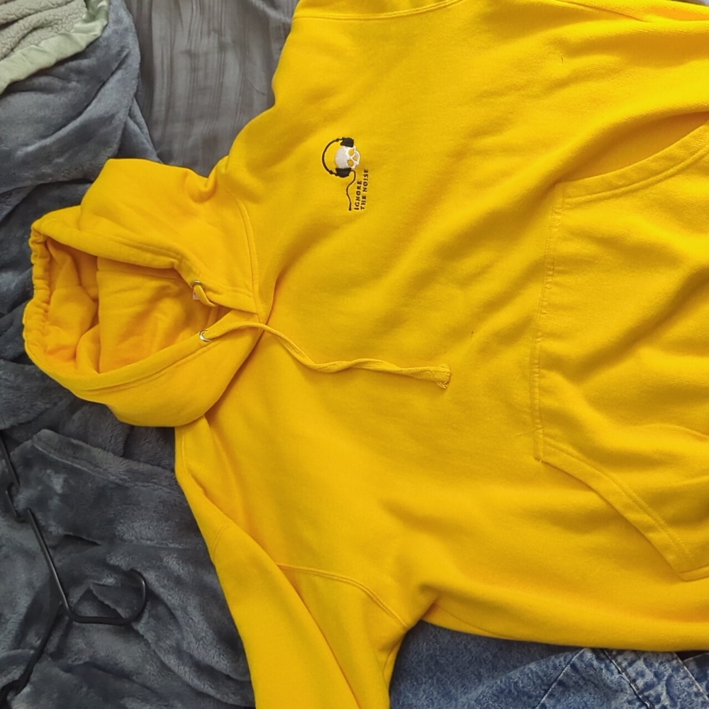 Yellowish orange Hoodie - Ignore the noise